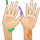 Hands in air